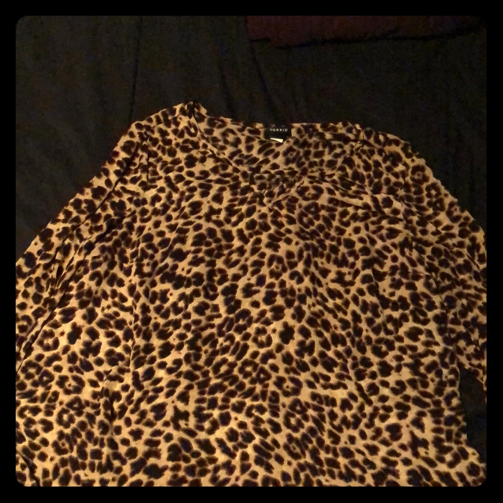 Leopard print blouse